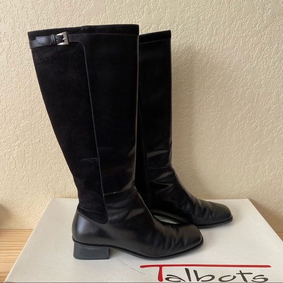 Talbots Becca Black Riding Boots - Picture 1 of 6